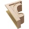 Ekena Millwork 11"W x 22"D x 33"H Classic Alma Rough Cedar Woodgrain TimberThane Corbel, Primed Tan CORUR11X22X33ALMRCPR - alternate 4